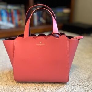 Kate Spade Pink Scalloped Tote